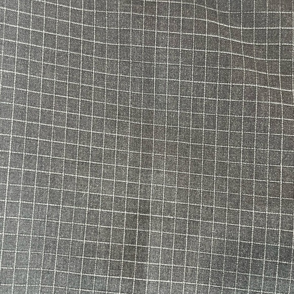 Zanella Made in Italy 33W 31L Navy Windowpane 100% Wool Designer Dress Pants C23 - Picture 4 of 11